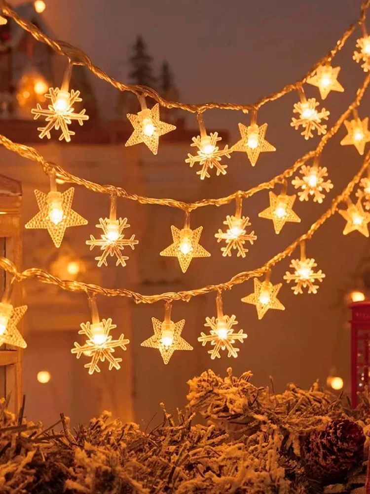 Star and Snowflake LED Lights